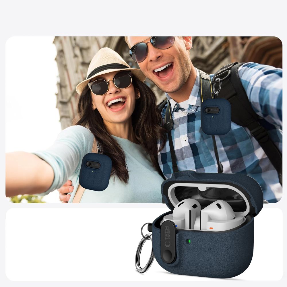 Tech-Protect Slim Hook Case for Samsung Galaxy Buds 3 / 3 FE / 3 Pro - Navy Blue_4