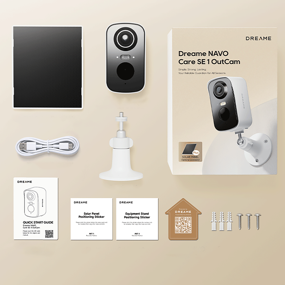 Dreame Navo Care SE 1 Outcam outdoor camera with solar panel - white_16