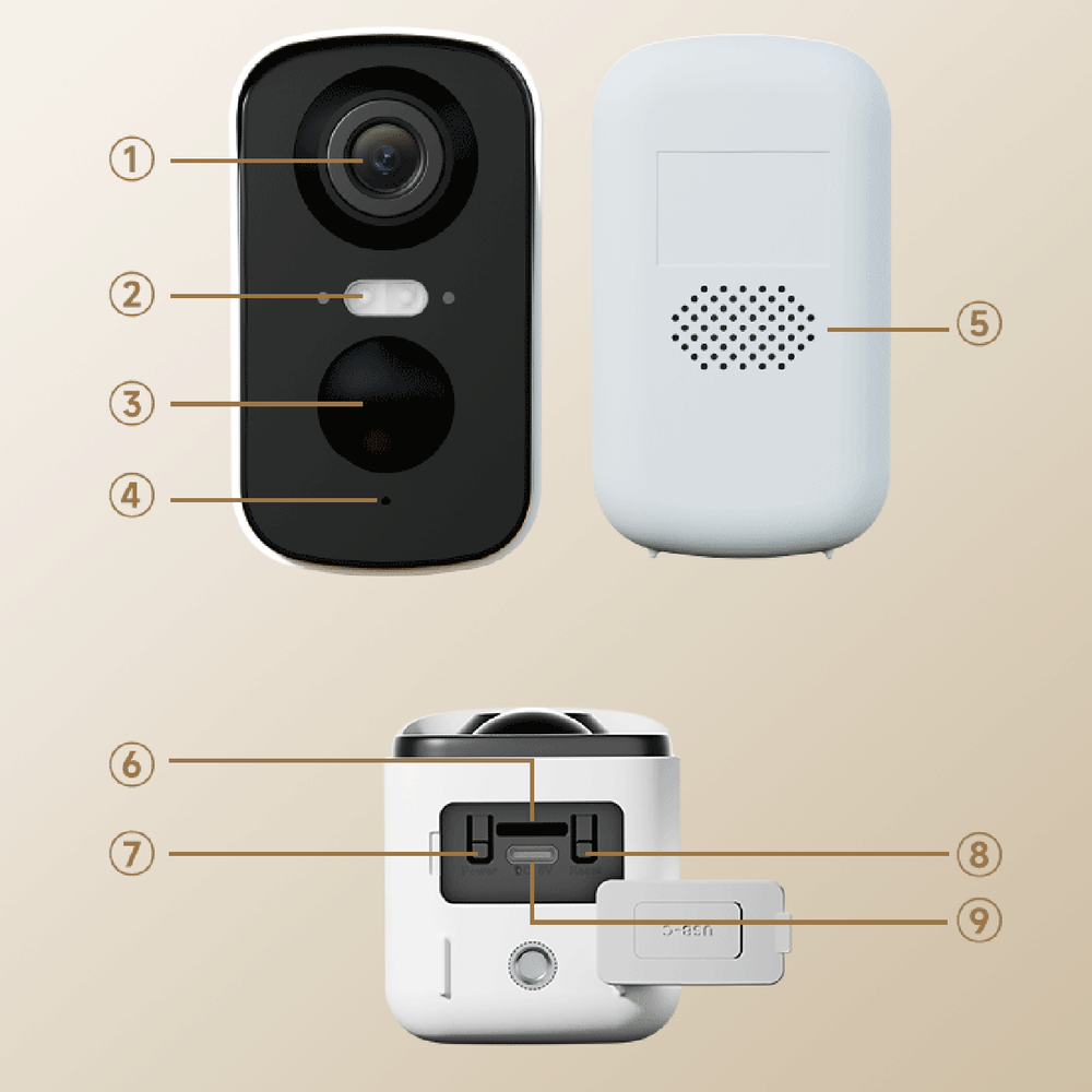 Dreame Navo Care SE 1 Outcam outdoor camera with solar panel - white_17
