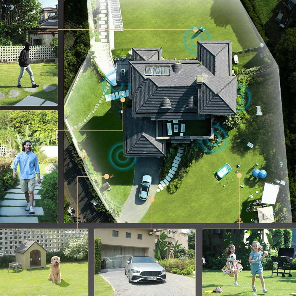 Kamera zewnętrzna Dreame Navo Elite 1 Outcam 360° z panelem solarnym - biała_9