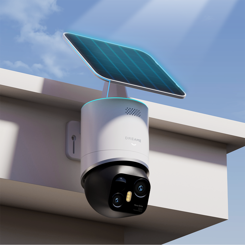 Kamera zewnętrzna Dreame Navo Elite 1 Outcam 360° z panelem solarnym - biała_10