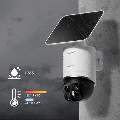 Kamera zewnętrzna Dreame Navo Elite 1 Outcam 360° z panelem solarnym - biała_11
