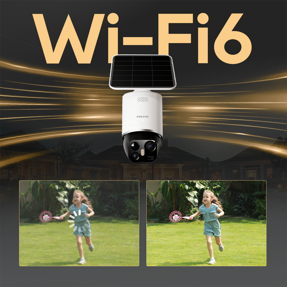 Kamera zewnętrzna Dreame Navo Elite 1 Outcam 360° z panelem solarnym - biała_12