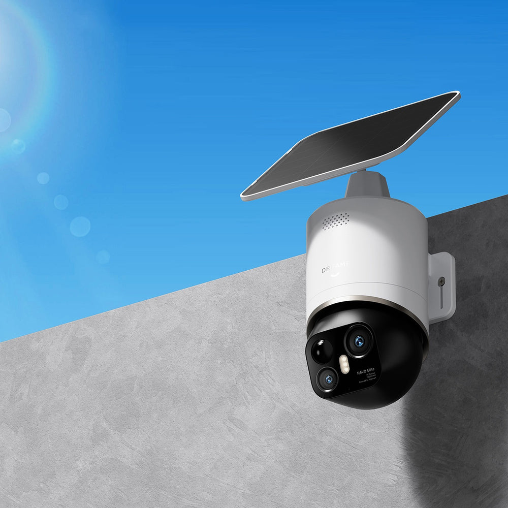 Kamera zewnętrzna Dreame Navo Elite 1 Outcam 360° z panelem solarnym - biała_2