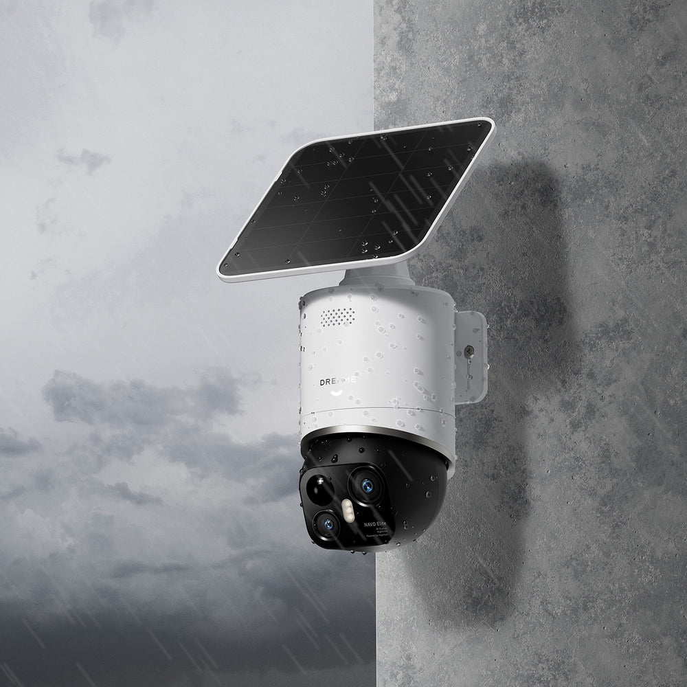 Kamera zewnętrzna Dreame Navo Elite 1 Outcam 360° z panelem solarnym - biała_4