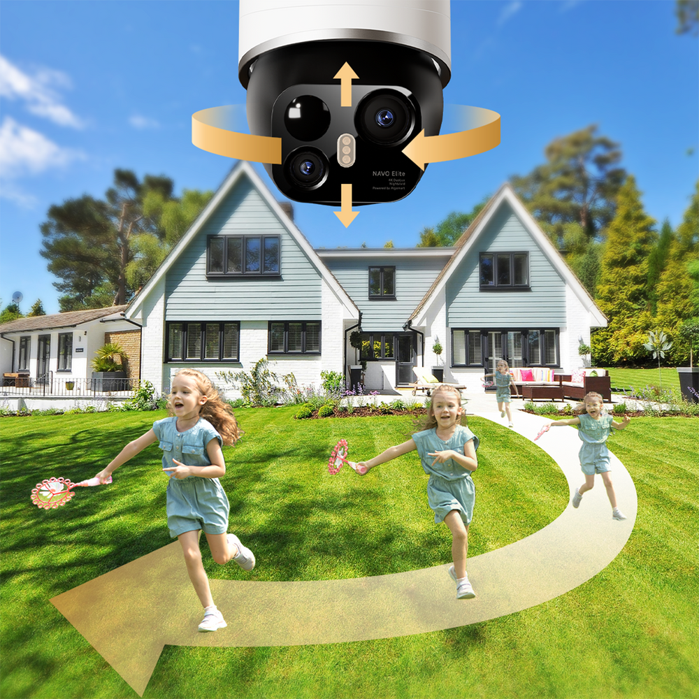 Kamera zewnętrzna Dreame Navo Elite 1 Outcam 360° z panelem solarnym - biała_7