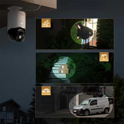 Kamera zewnętrzna Dreame Navo Elite 1 Outcam 360° z panelem solarnym - biała_8