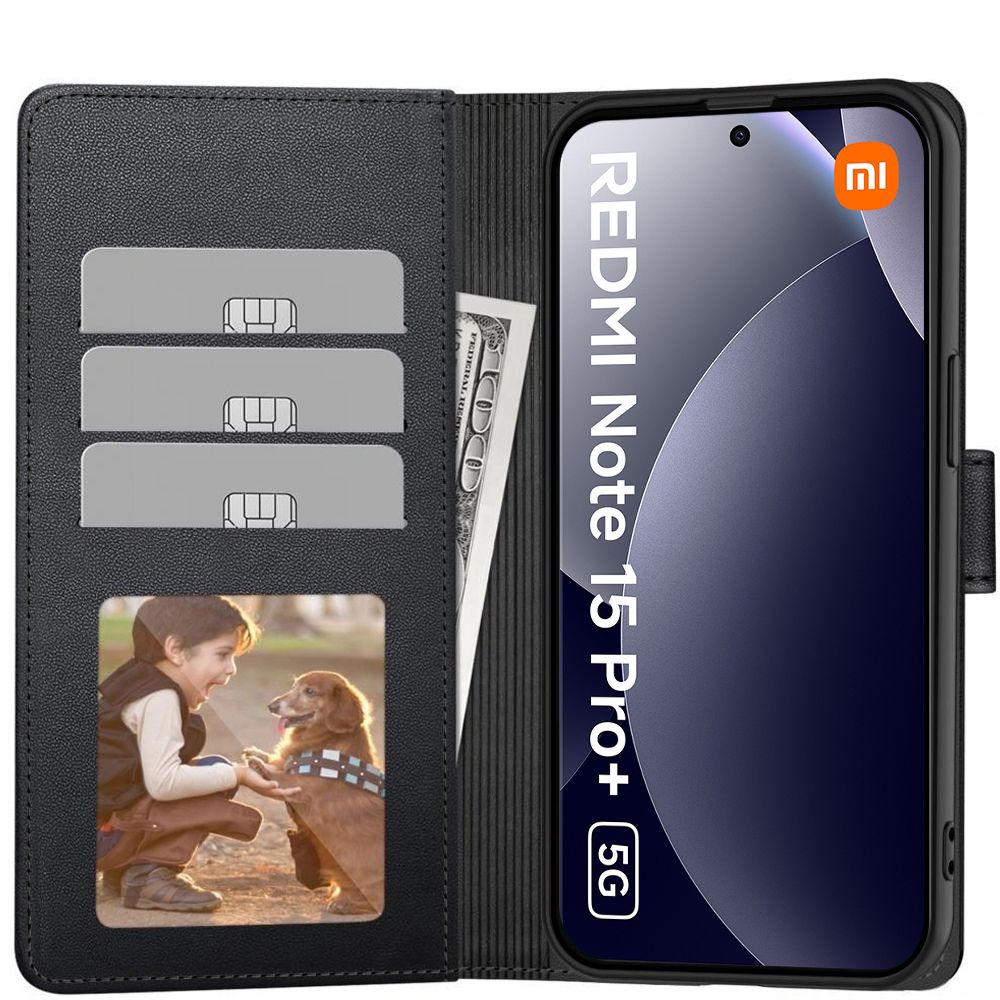 Tech-Protect Wallet Case for Xiaomi Redmi Note 15 Pro+ 5G - Black_1