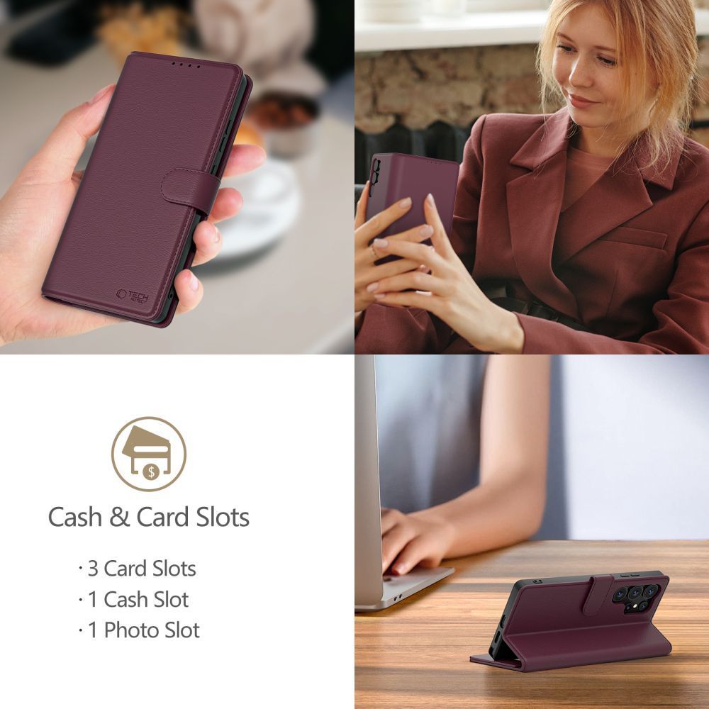 Tech-Protect Wallet Case for Xiaomi Redmi Note 15 Pro 5G - Burgundy_3