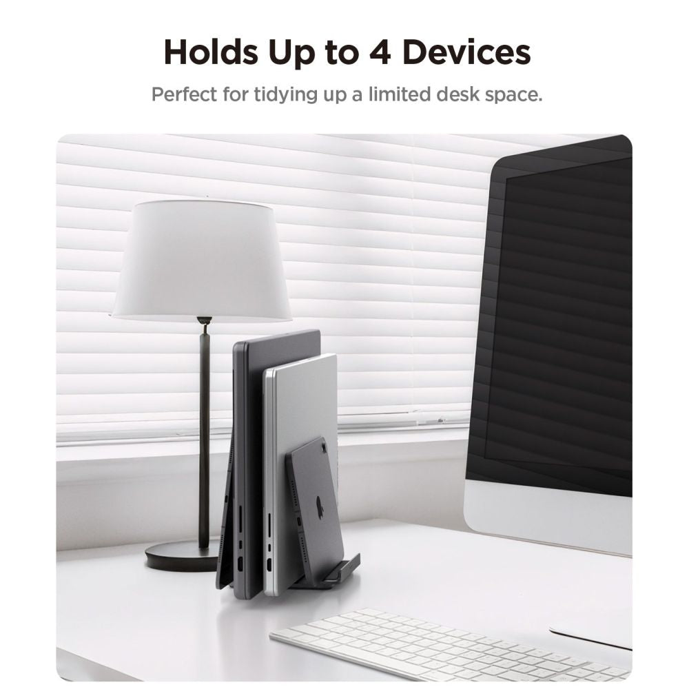 Spigen LD208S4 Desk Organizer for Laptops, Tablets, Smartphones, Keyboards - Gray_5
