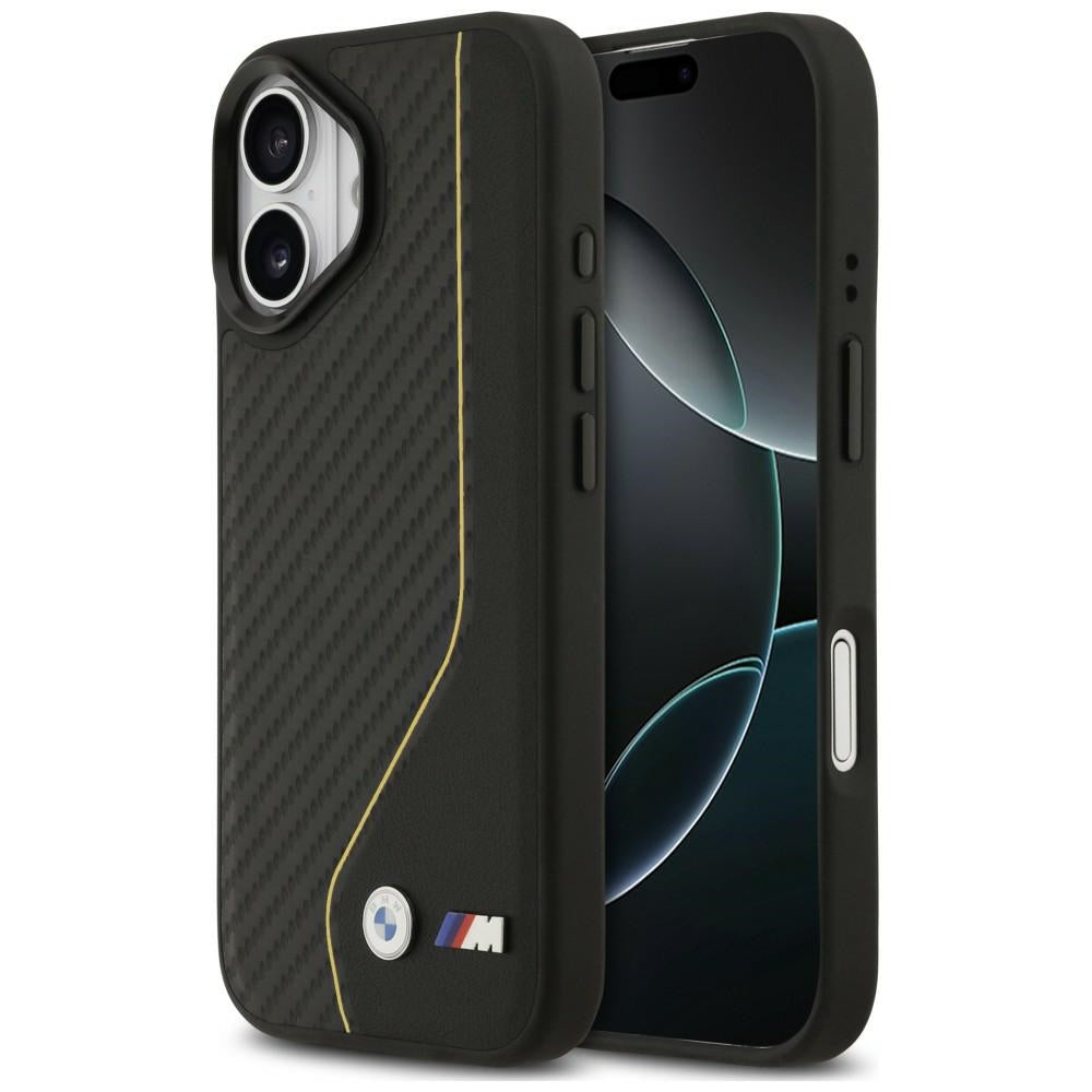 BMW M Carbon Line &amp; Logo MagSafe Case for iPhone 17 - Yellow_0