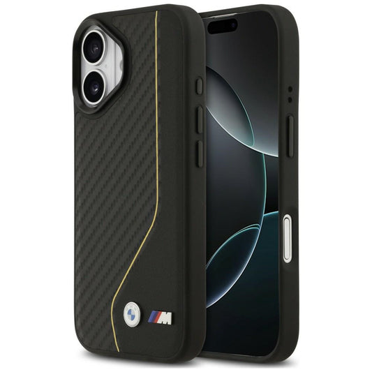 BMW M Carbon Line &amp; Logo MagSafe Case for iPhone 17 - Yellow_0