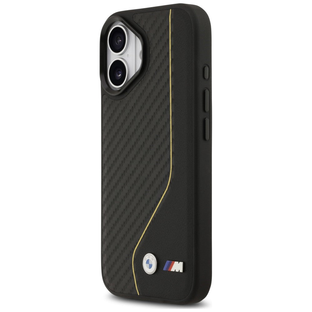 BMW M Carbon Line &amp; Logo MagSafe Case for iPhone 17 - Yellow_1