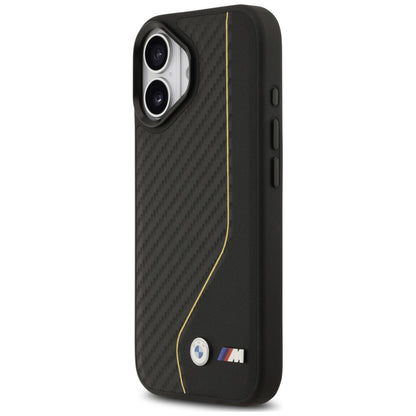 BMW M Carbon Line &amp; Logo MagSafe Case for iPhone 17 - Yellow_1