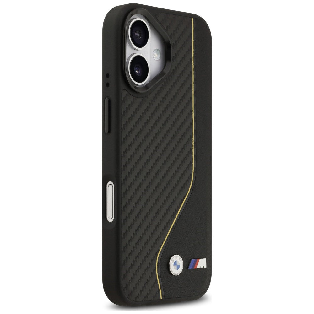 BMW M Carbon Line &amp; Logo MagSafe Case for iPhone 17 - Yellow_3