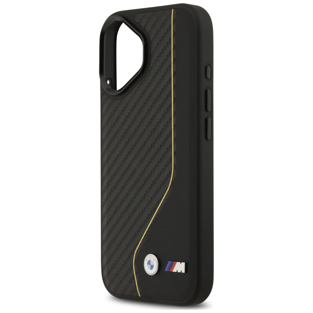 BMW M Carbon Line &amp; Logo MagSafe Case for iPhone 17 - Yellow_5