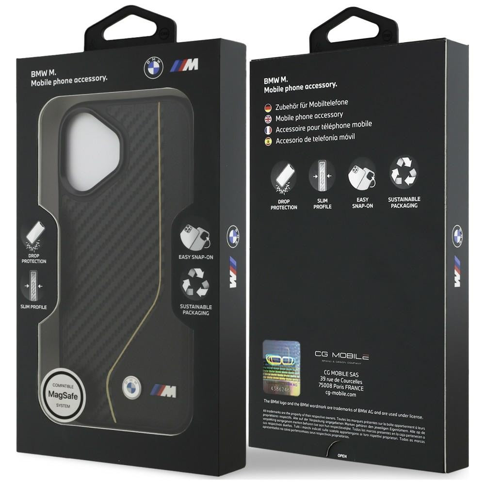 BMW M Carbon Line &amp; Logo MagSafe Case for iPhone 17 - Yellow_7