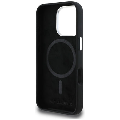 Karl Lagerfeld Silicone Karl Sketch MagSafe Case for iPhone 16 Pro - Black_6