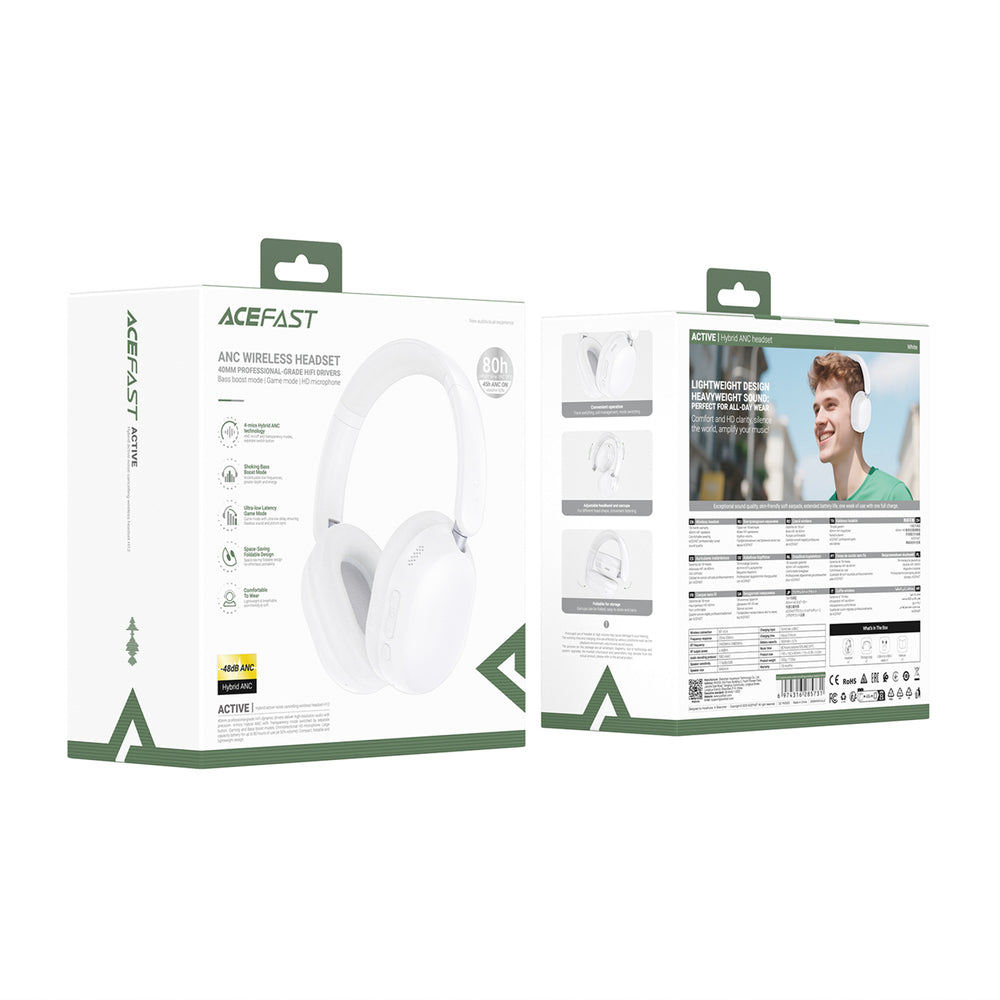 Handsfree Bluetooth Acefast H12, White _3