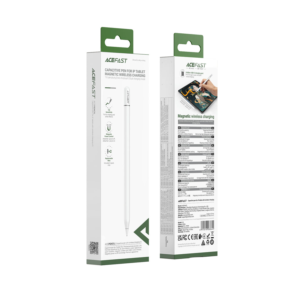 Pencil Acefast V3 for Apple iPad, Active Version, White _6