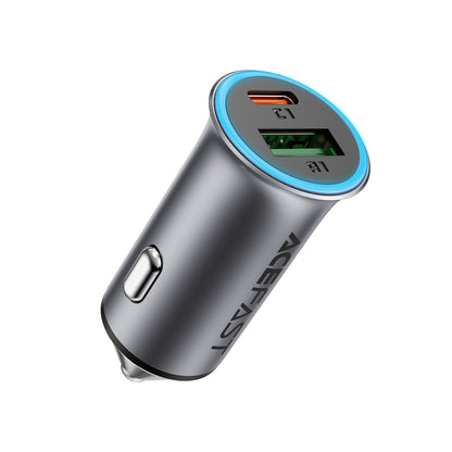 Acefast B16 95W USB-A + USB-C Car Charger - Gray_0