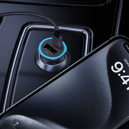 Acefast B16 95W USB-A + USB-C Car Charger - Gray_5