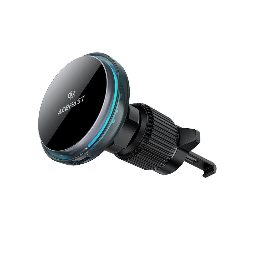 Acefast D61 Magnetic Car Air Vent Holder with Qi2 25W Wireless Charging - Gray_0