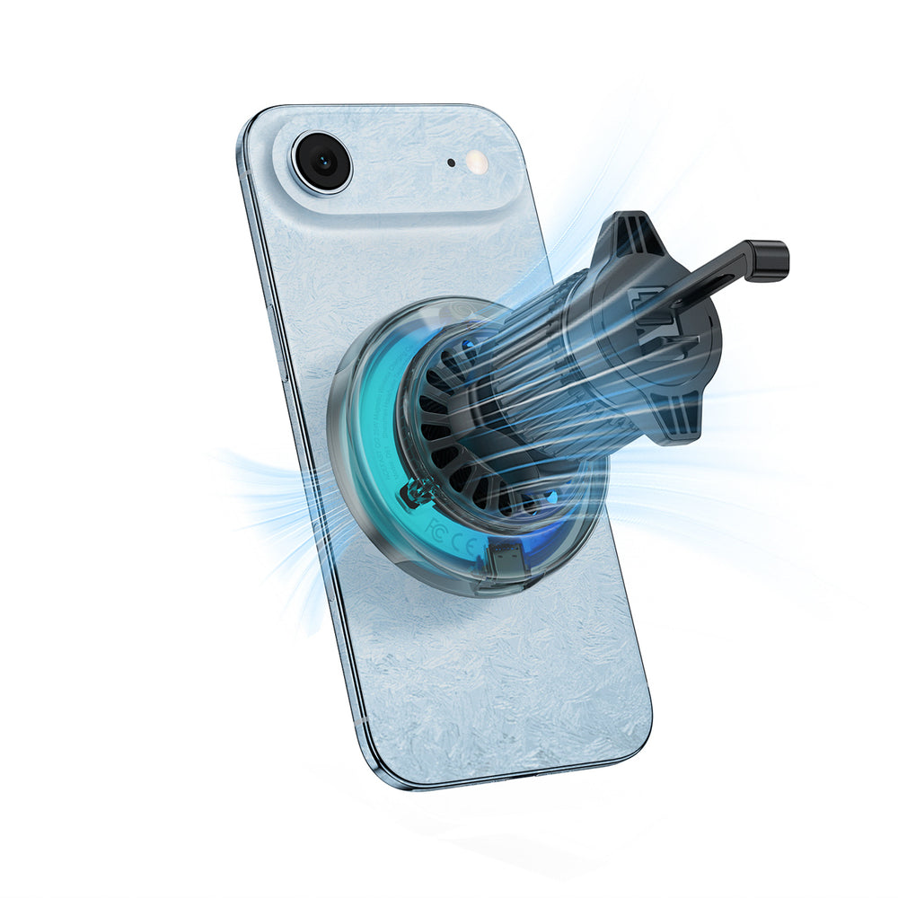 Acefast D61 Magnetic Car Air Vent Holder with Qi2 25W Wireless Charging - Gray_5