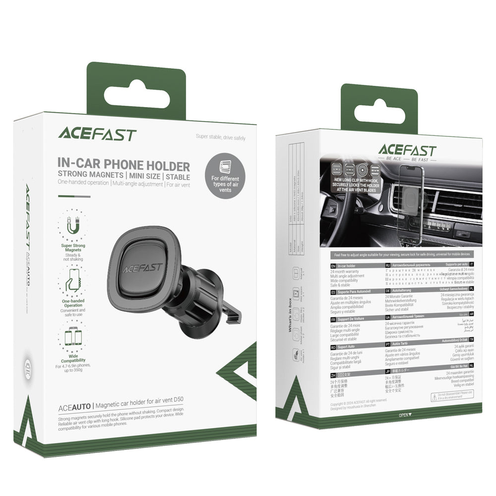 Magnetic Car Holder Acefast D50, Universal, Black_4