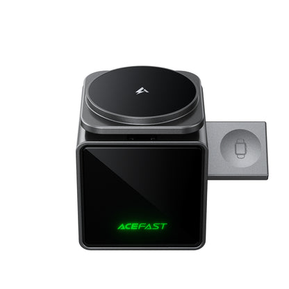 Acefast E34 22.5W 3-in-1 inductive charger with built-in cable for smartphone and smartwatch - gray_1