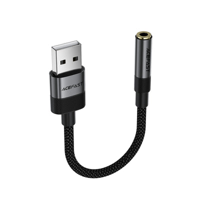 Audio Adapter Acefast J13, USB-A - 3.5mm, Black _3
