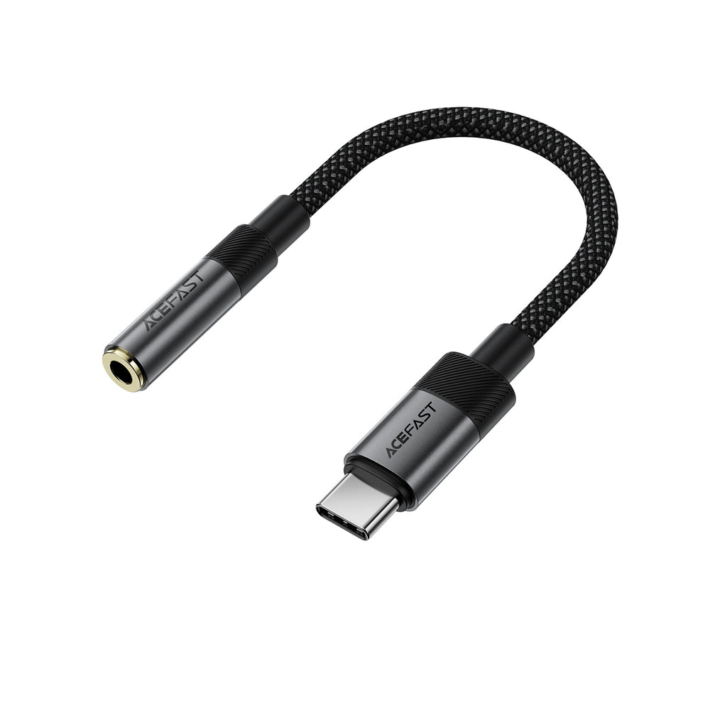 USB-C to 3.5mm Audio Adapter Acefast J12, Black_0