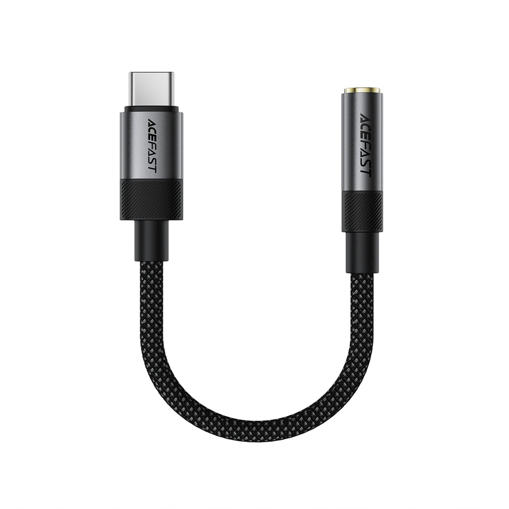 USB-C to 3.5mm Audio Adapter Acefast J12, Black_1