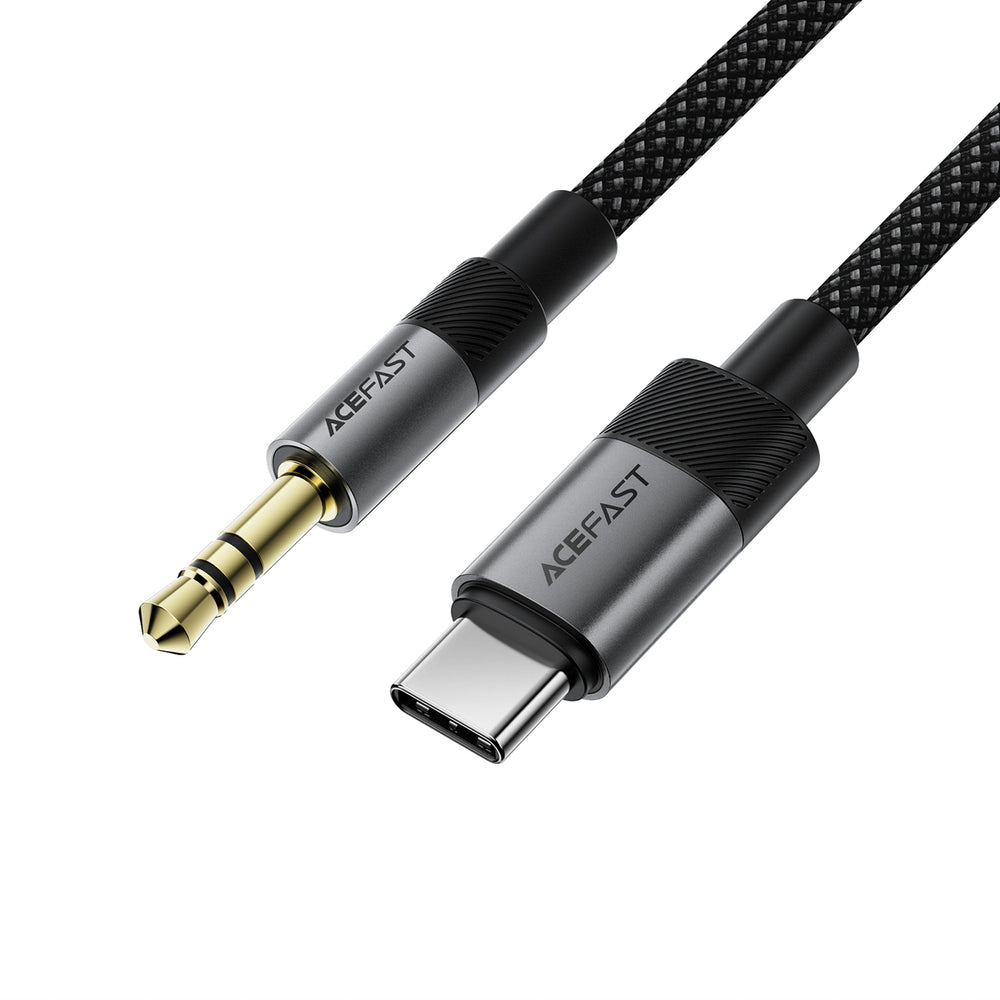 USB-C to 3.5mm Audio Cable Acefast J11, 1m, Black_1