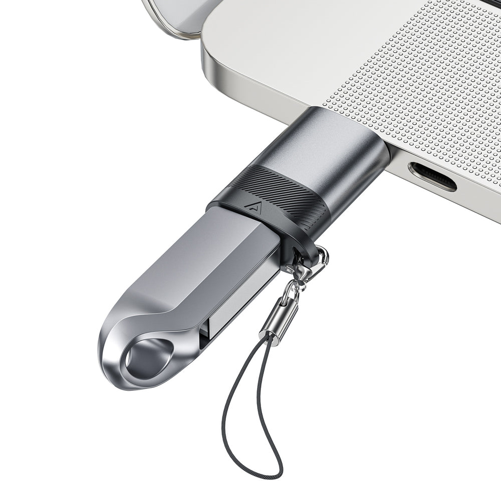 USB-C to USB-A Adapter Acefast J8, Grey_3