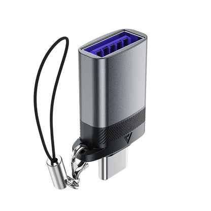 USB-C to USB-A OTG Adapter Acefast J7, Grey_0
