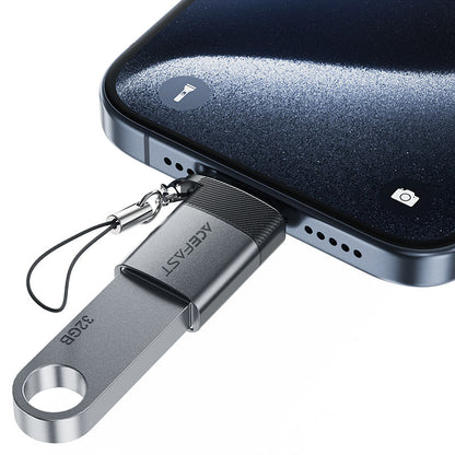 USB-C to USB-A OTG Adapter Acefast J7, Grey_2