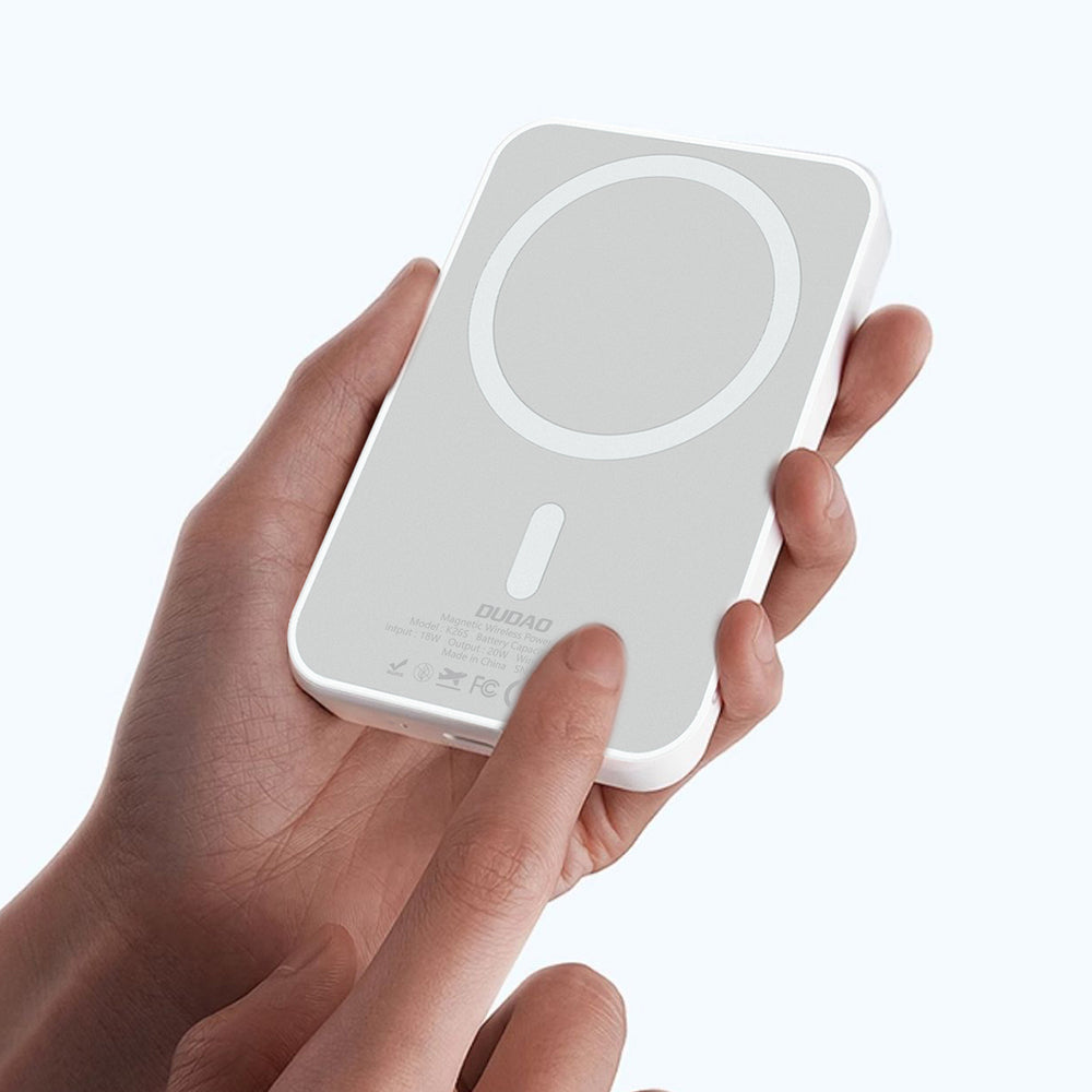 Dudao K26 Power Bank 10000mAh 20W USB-A / USB-C / MagSafe - White_4