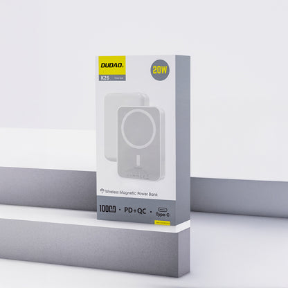 Dudao K26 Power Bank 10000mAh 20W USB-A / USB-C / MagSafe - White_7