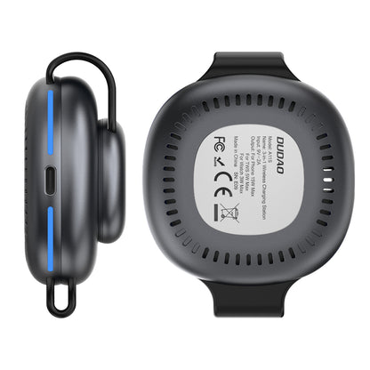 Dudao A11S 3-in-1 Wireless Charger Compatible with MagSafe Smartphone Smartwatch Headphones - Black_1