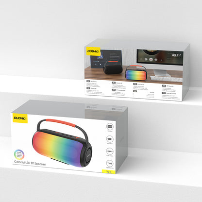 Dudao Y21 Wireless Speaker with RGB Backlight Bluetooth 5.3 - Black_9