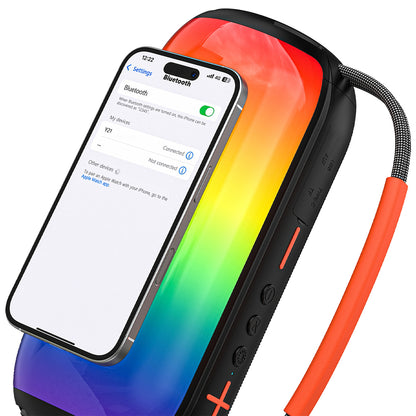 Dudao Y21 Wireless Speaker with RGB Backlight Bluetooth 5.3 - Black_3