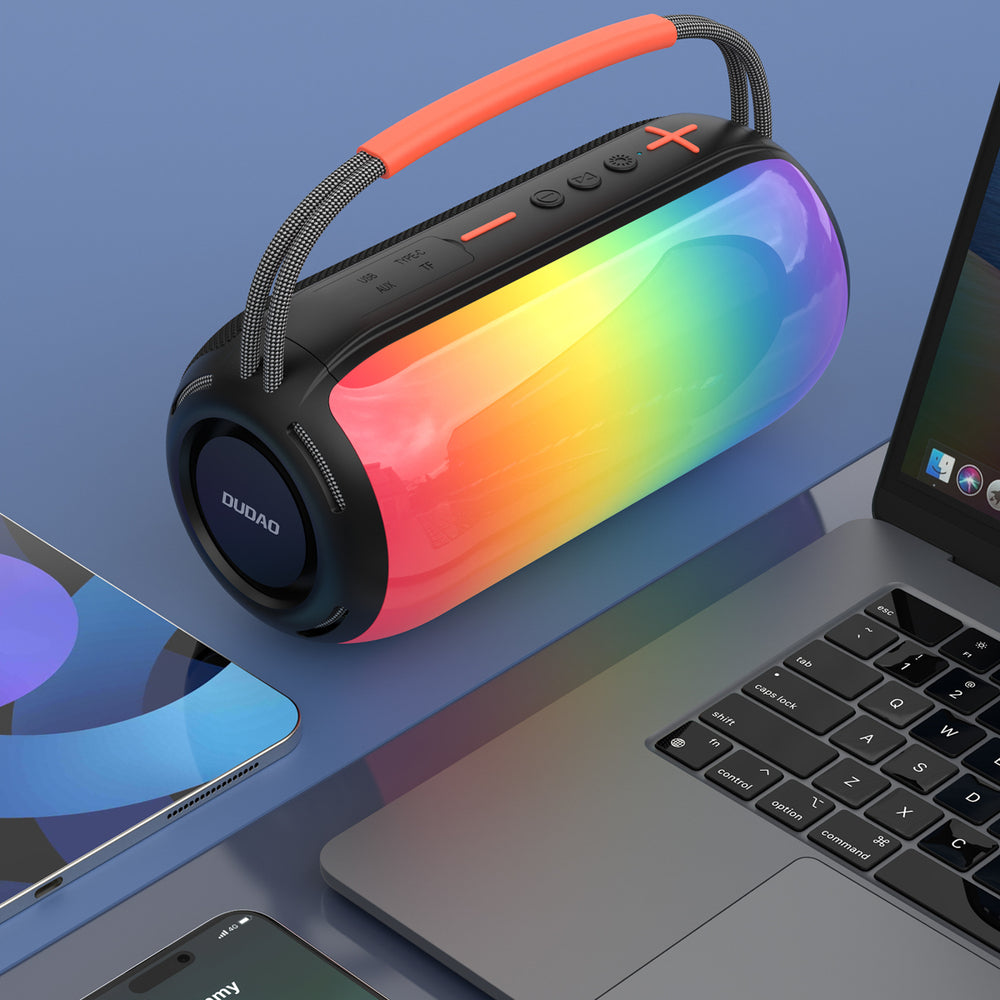 Dudao Y21 Wireless Speaker with RGB Backlight Bluetooth 5.3 - Black_5