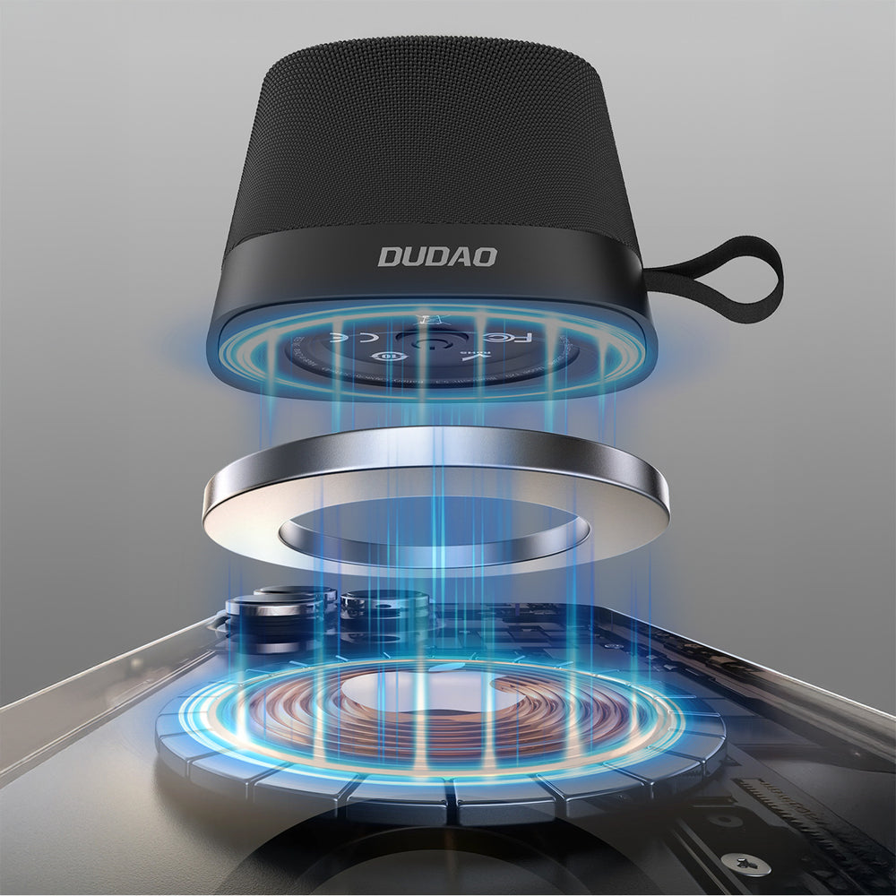 Dudao Y20 Wireless Speaker with Magnetic Mount Bluetooth 5.3 - Black_1