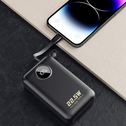 Dudao K14+ Powerbank 20000mAh 22.5W USB-C / USB-A / Built-in Lightning and USB-C Cables - Black_7
