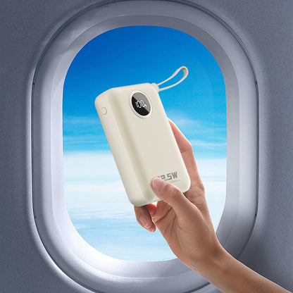 Dudao K14+ Powerbank 20000mAh 22.5W USB-C / USB-A / Built-in Lightning and USB-C Cables - White_6
