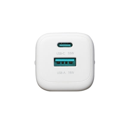 Joyroom JR-TG7 33W USB-A + USB-C Wall Charger with 60W USB-C to USB-C 1m Cable - White_6