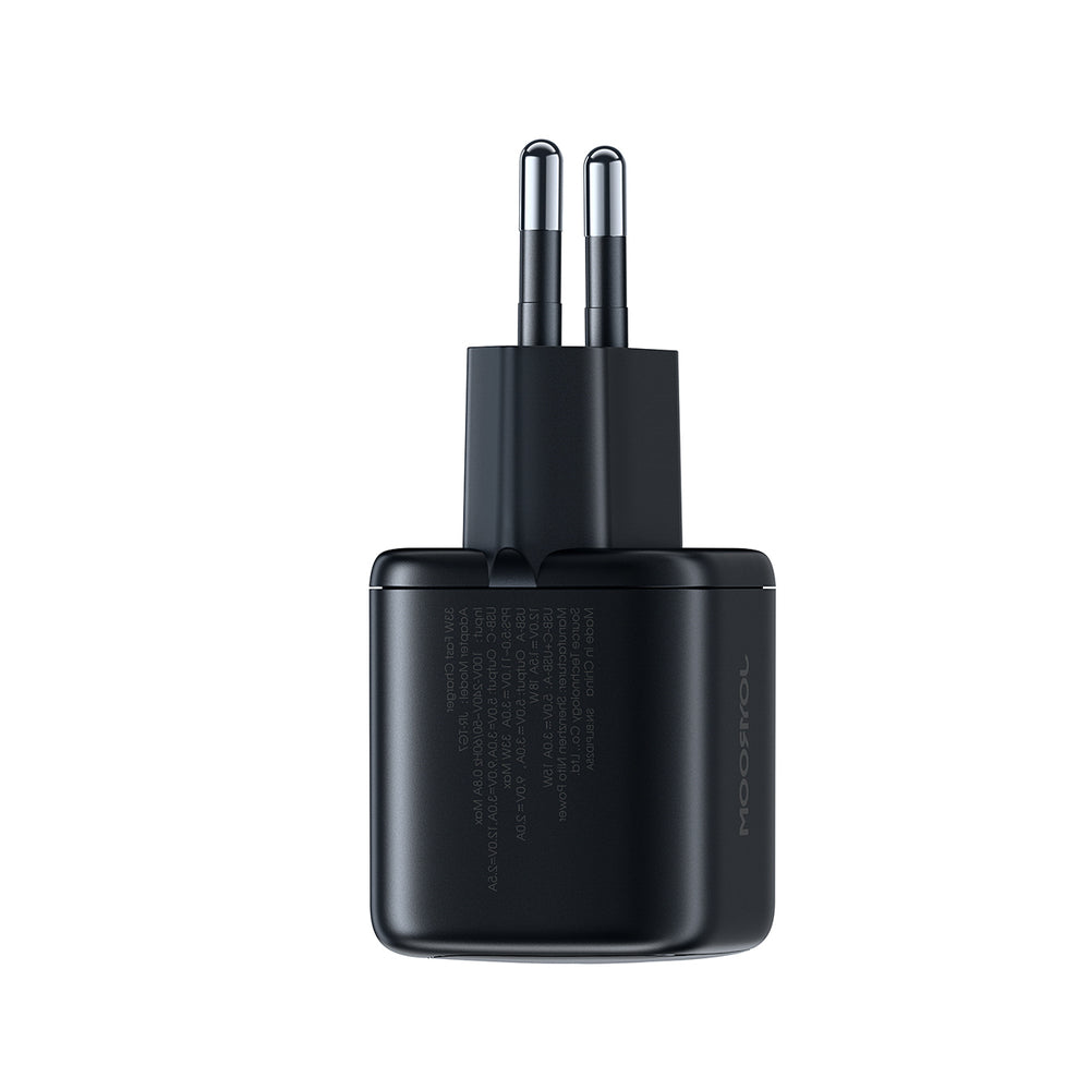 Joyroom JR-TG7 33W USB-A + USB-C Wall Charger with 60W USB-C to USB-C 1m Cable - Black_3