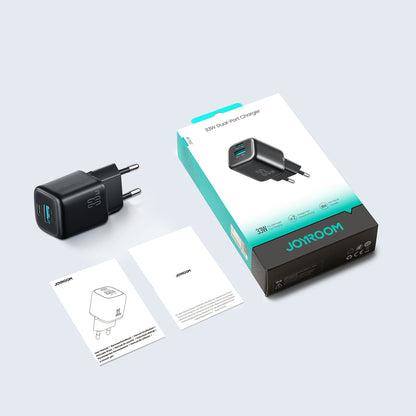 Joyroom JR-TG7 33W USB-A + USB-C Wall Charger with 60W USB-C to USB-C 1m Cable - Black_8