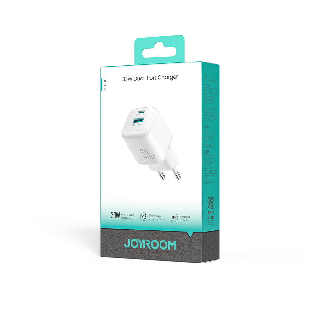 Joyroom JR-TG7 33W USB-A + USB-C Wall Charger - White_5